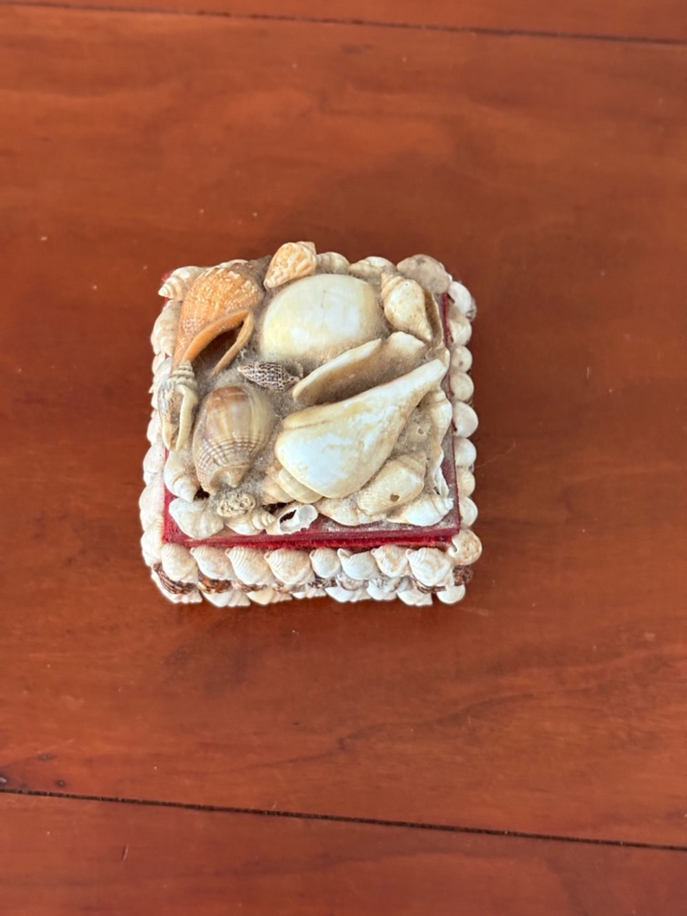 Seashell Trinket Box Coastal Beach Decor Vintage Shell Jewelry Box - Picture 3 of 7